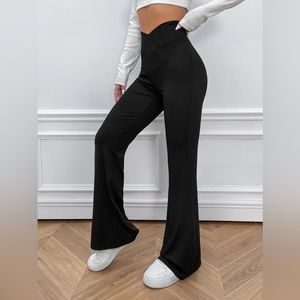 Shein black flare leggings